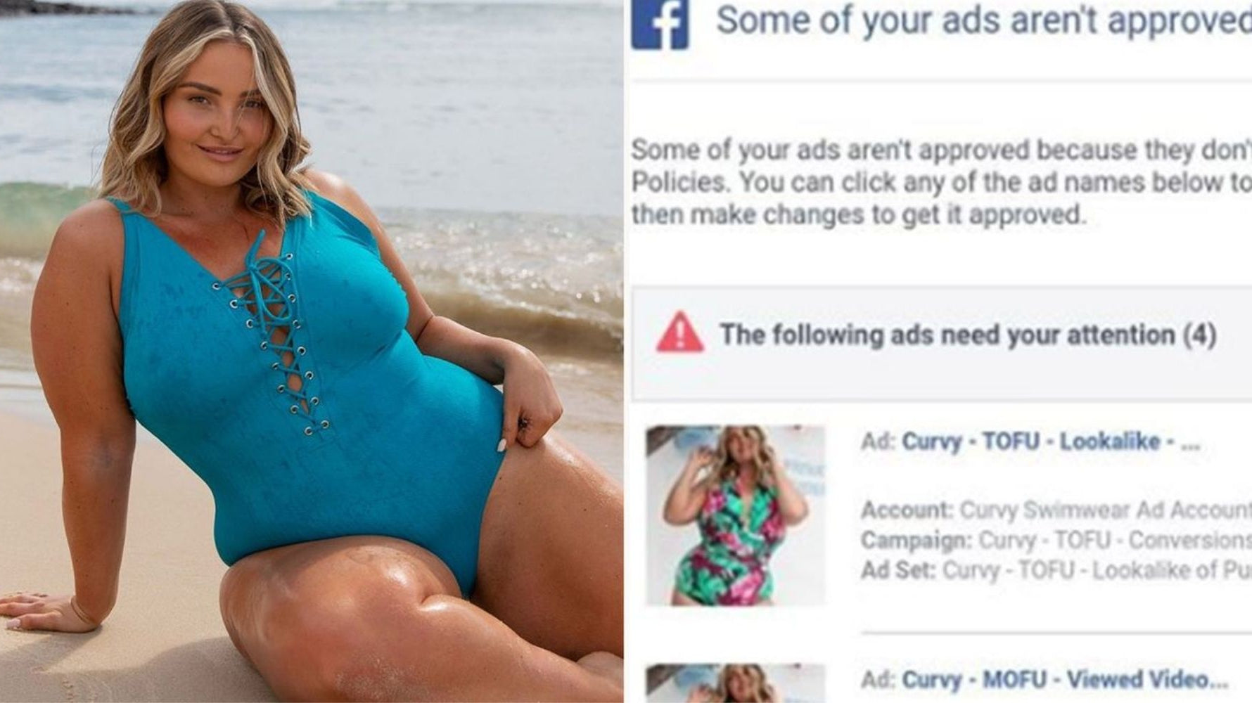 Capriosca featured in 9Honey article about rejected Facebook ads
