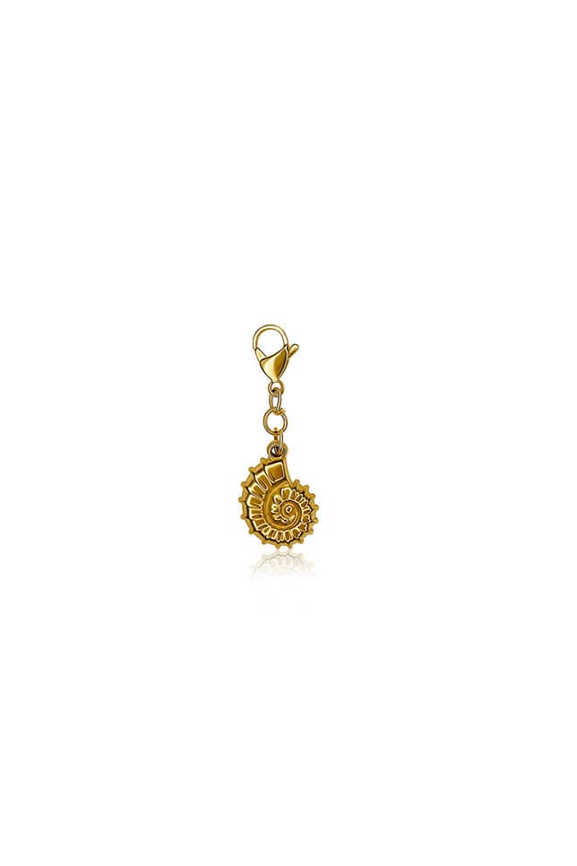 Gold Stainless Steel Necklace Charm Sea Shell
