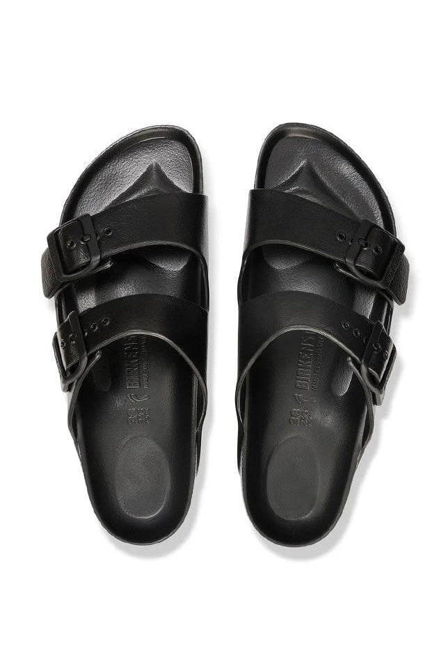 black slide on sandals