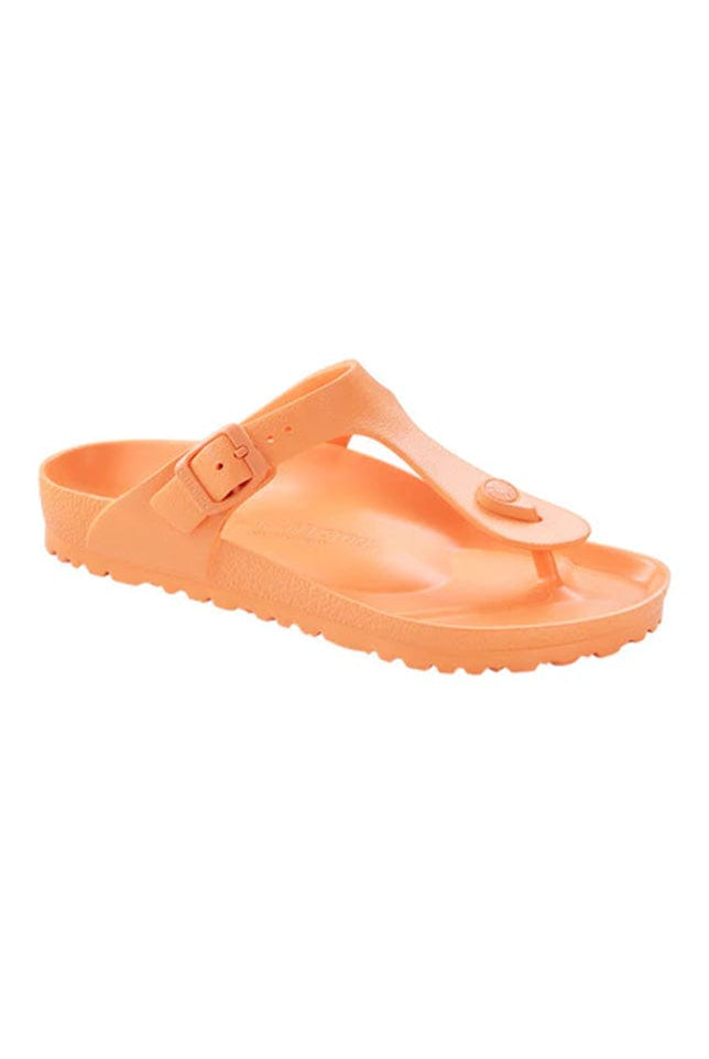 slip on orange sandals