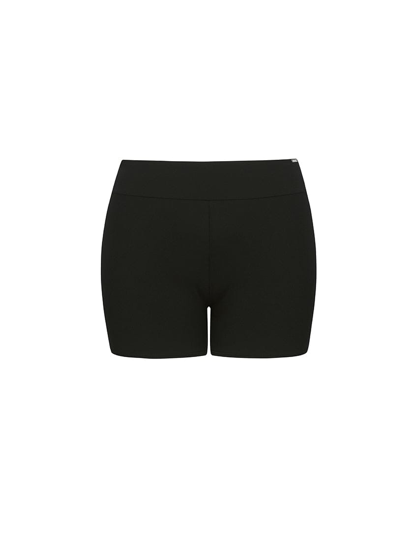 black boyleg swimwear pants