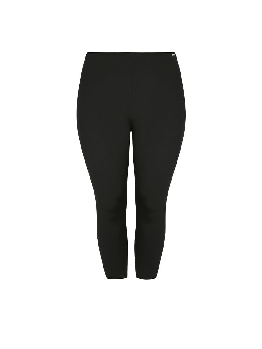 black chlorine resistant swim tights