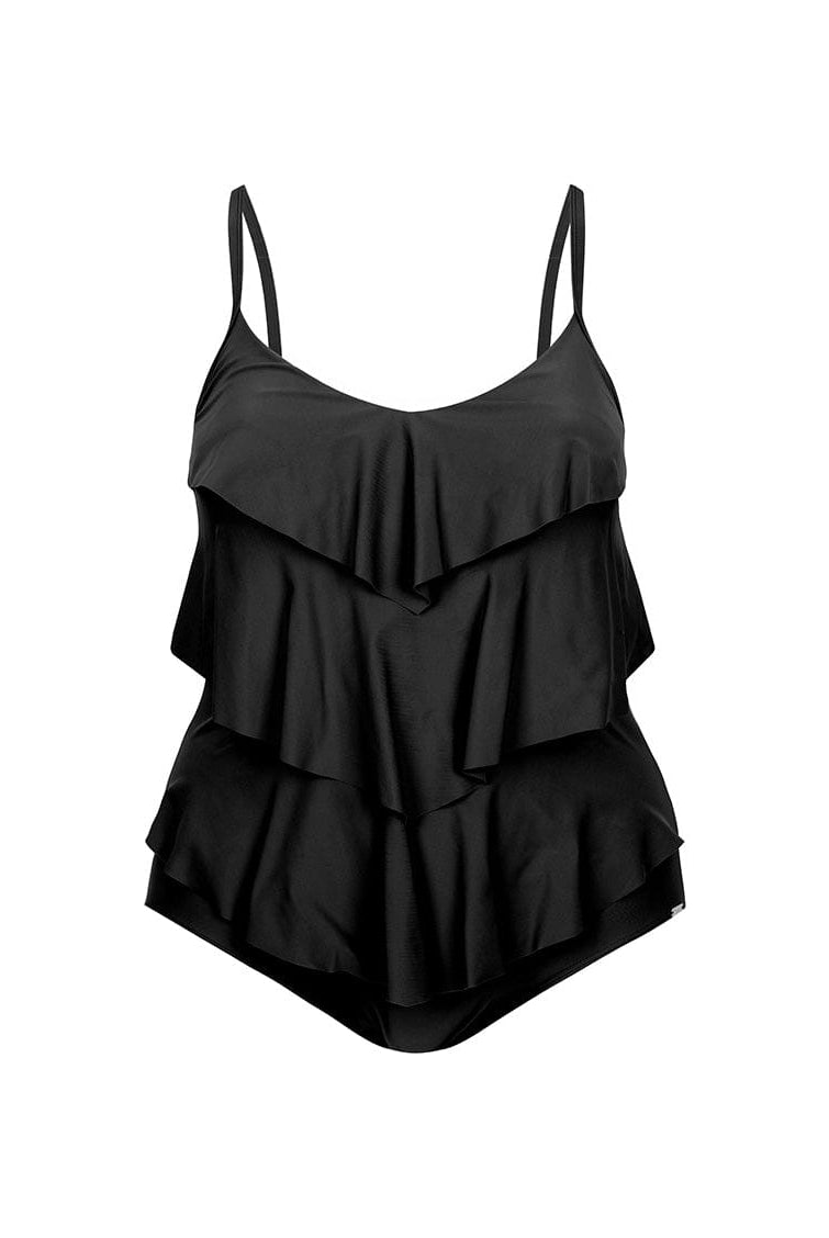 Ghost mannequin black 3 tier one piece