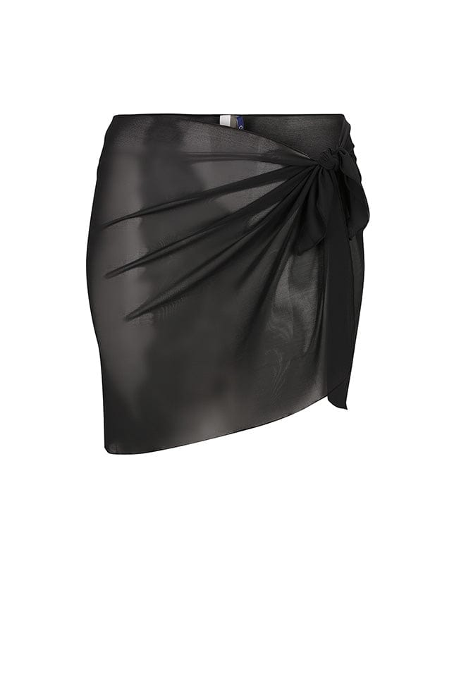 Womens black mesh skirt