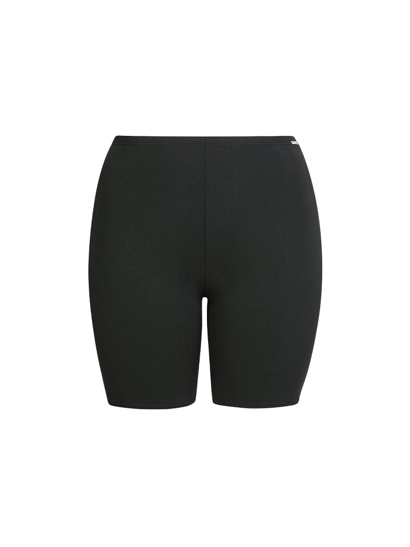 Ghost mannequin black bike swim shorts