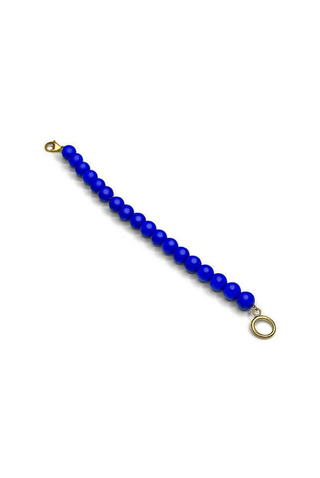 Cobalt blue half chain buildable necklace jewellery