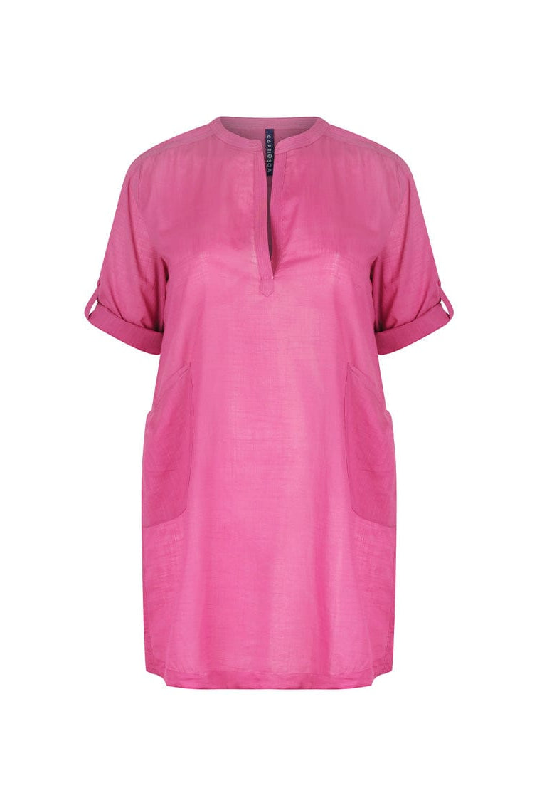 Ghost mannequin pink cotton over shirt