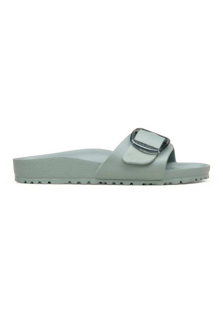 Ghost mannequin of sage one buckle birkenstock