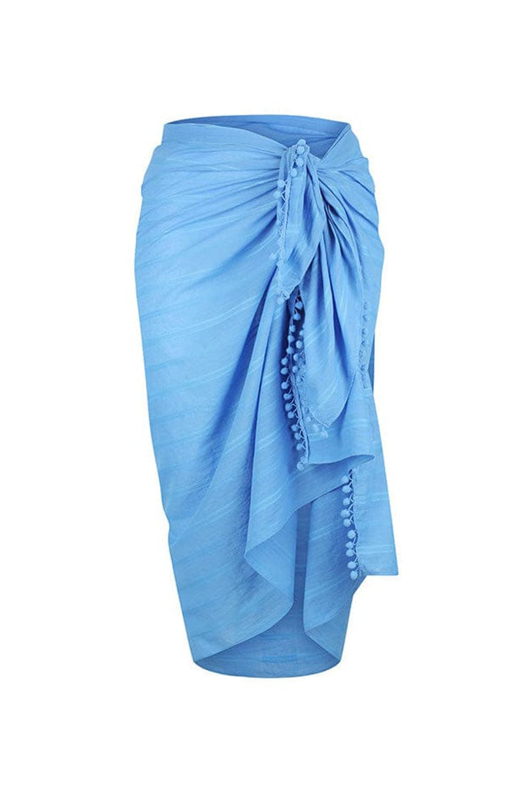 Ghost mannequin blue sarong