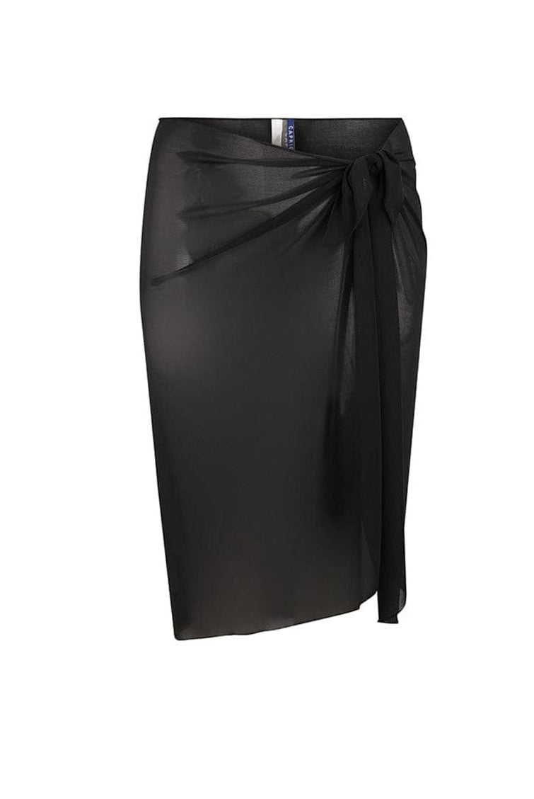 Womens long black mesh skirt