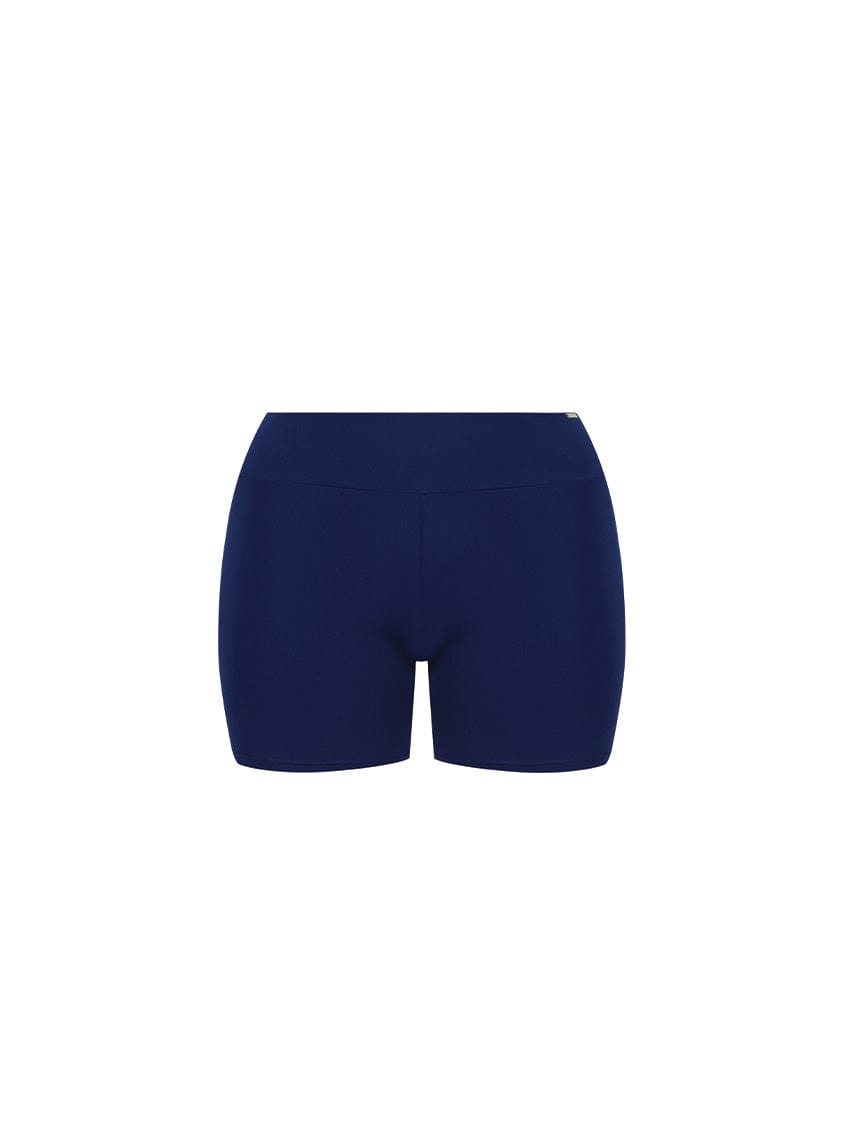Ghost mannequin navy chlorine resistant boyleg swim shorts