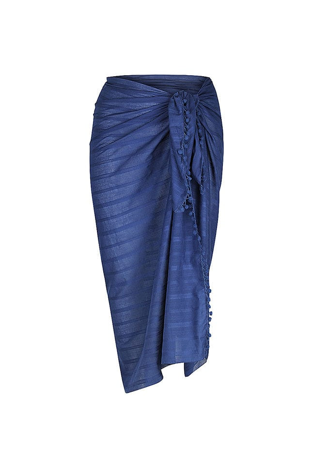 Ghost mannequin navy sarong