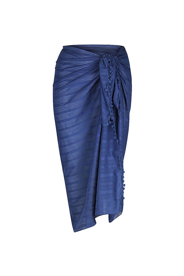 Ghost mannequin navy sarong