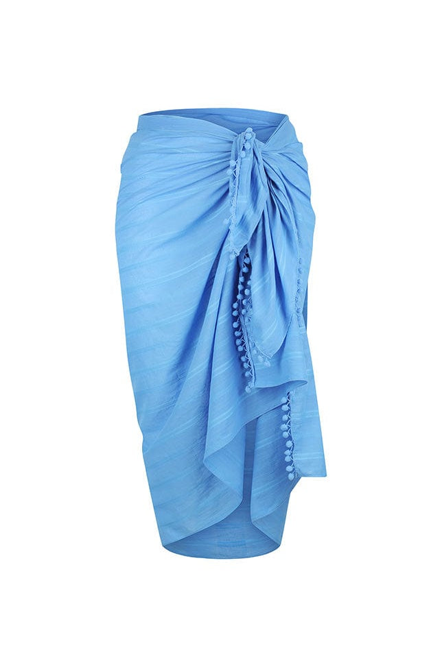 Ghost mannequin blue sarong