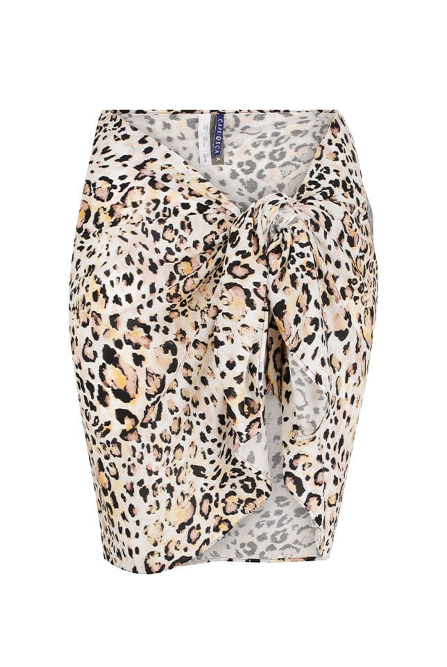 Ghost mannequin light leopard sarong