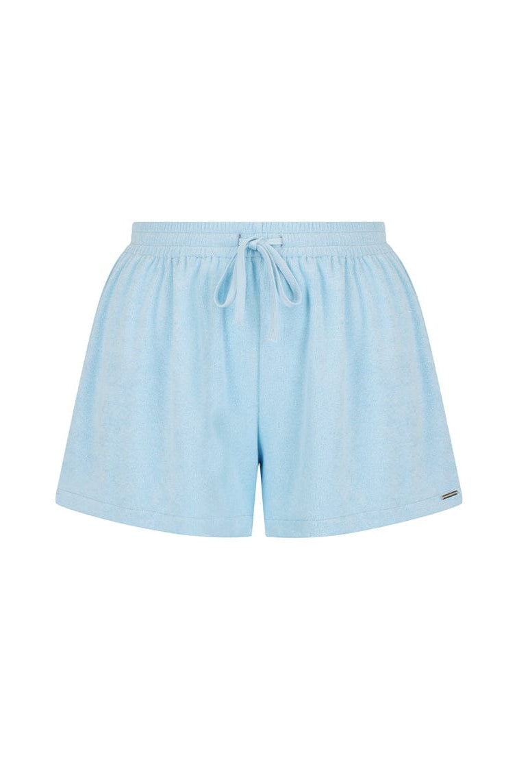 Ghost mannequin light blue shorts