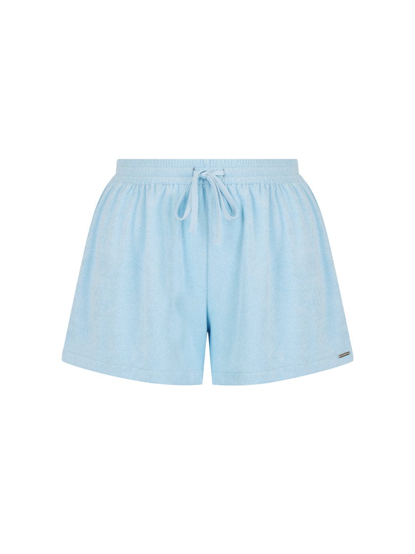 Ghost mannequin light blue shorts