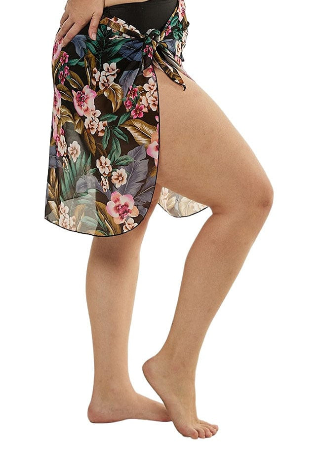 mesh tie skirt side profile on model