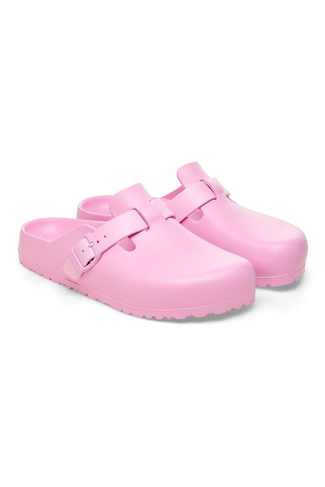 Womens covered slip on clog in pink