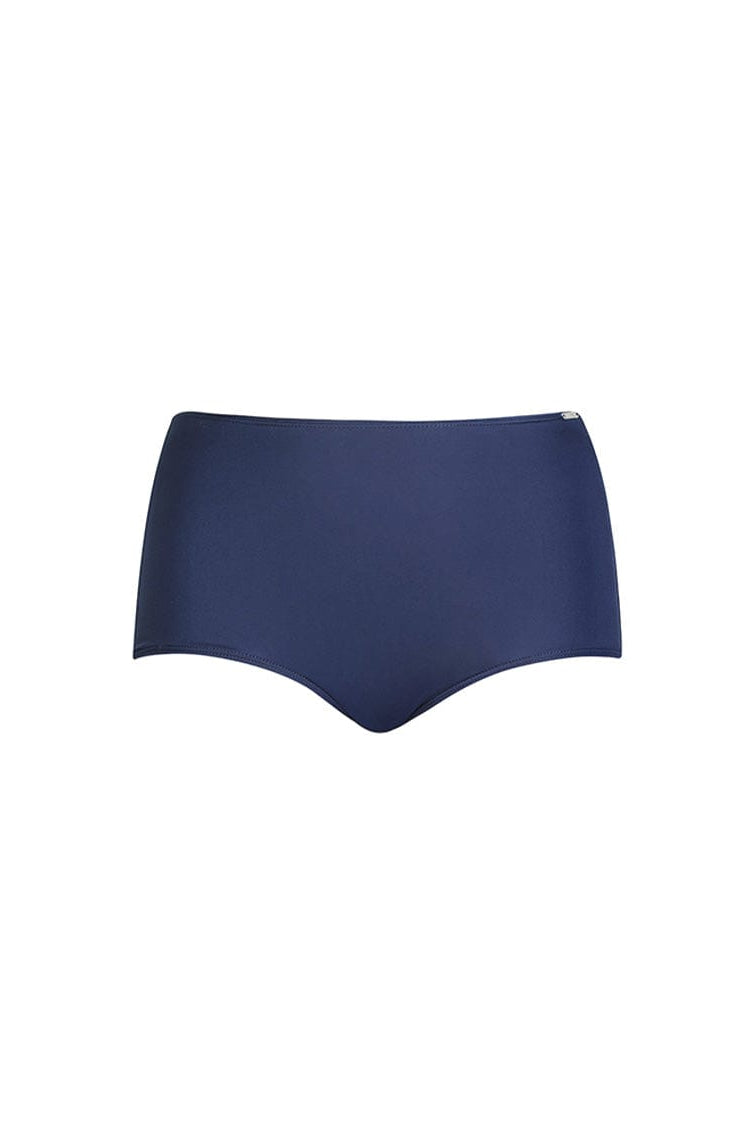 ghost mannequin navy high waisted bikini bottom