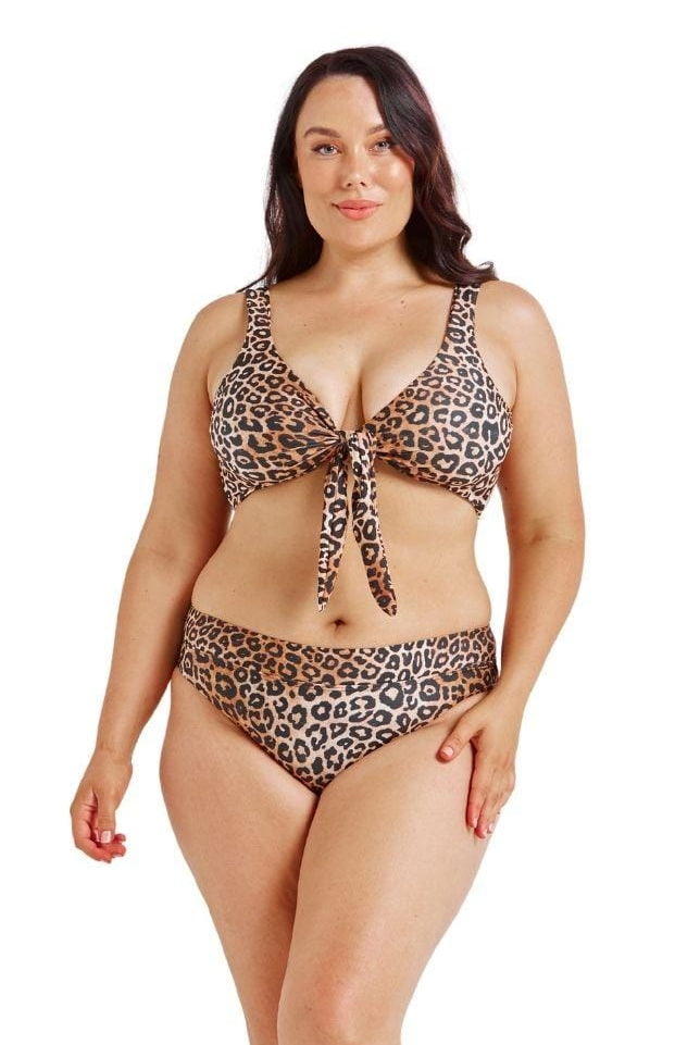 animal print bikini top