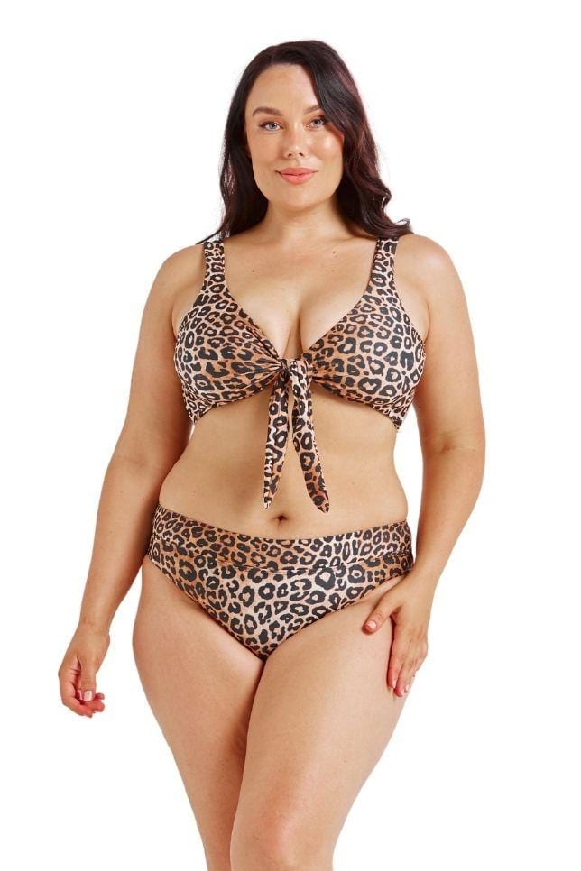 animal print bikini top