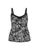 Mono paisley underwire tankini top in chlorine resistant