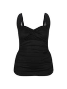 black textured retro style one piece