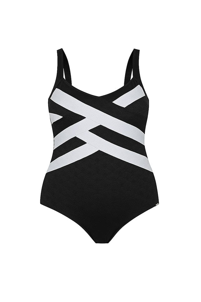Ghost Mannequin image of Acapulco spliced one piece bathers australia
