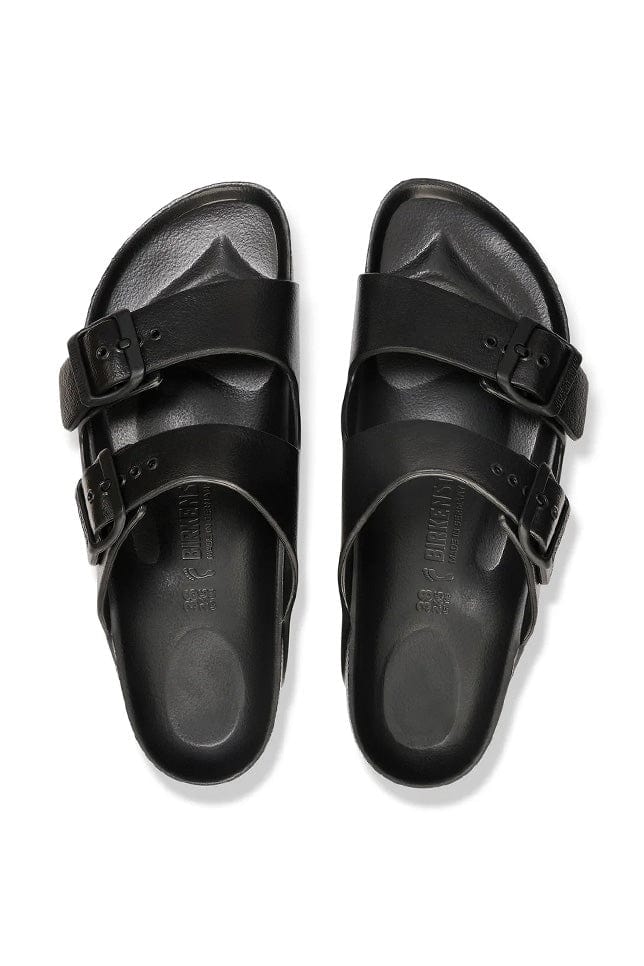 black slide on sandals