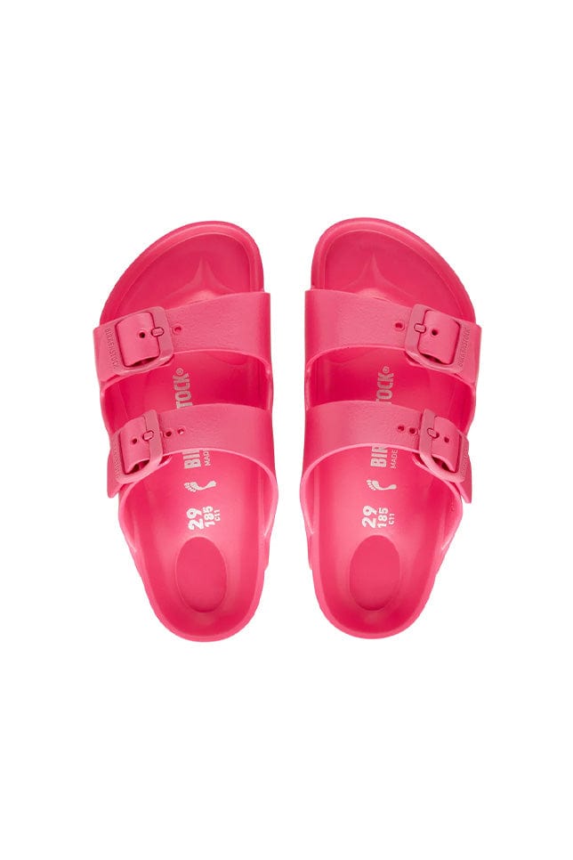Ghost mannequin pink kids slide on sandals