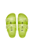 Ghost mannequin lime slide on kids sandals