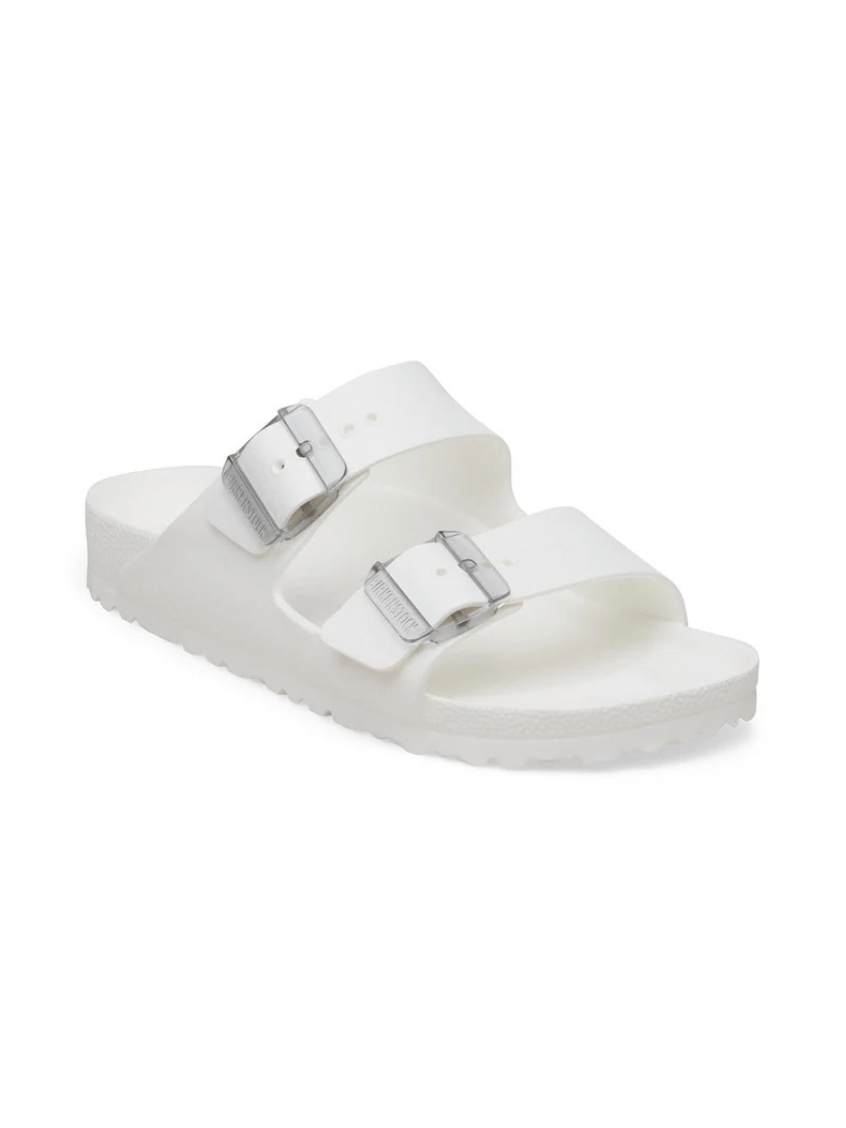 White big buckle birkenstock beach shoe