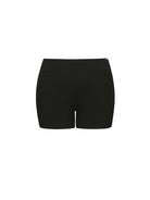 Ghost mannequin black boyleg swim shorts