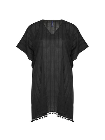 Black Cotton Kaftan