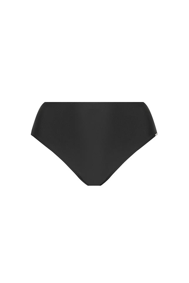 Ghost mannequin black high rise bikini bottoms