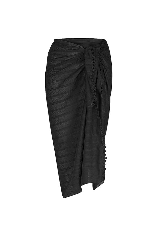 Ghost mannequin black sarong