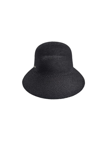 Black Wide Brim Travel Hat