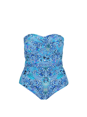Mermaid Twist Front Bandeau One Piece