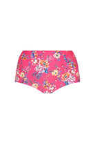 Ghost mannequin hot pink floral high waisted pant