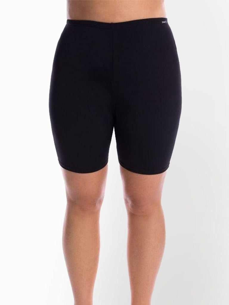 womens black chlorine resistant bike swim pant
