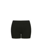 Ghost mannequin black boyleg swim shorts