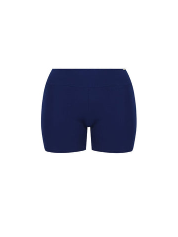 Chlorine Resistant Navy Boyleg Tight Swim Shorts