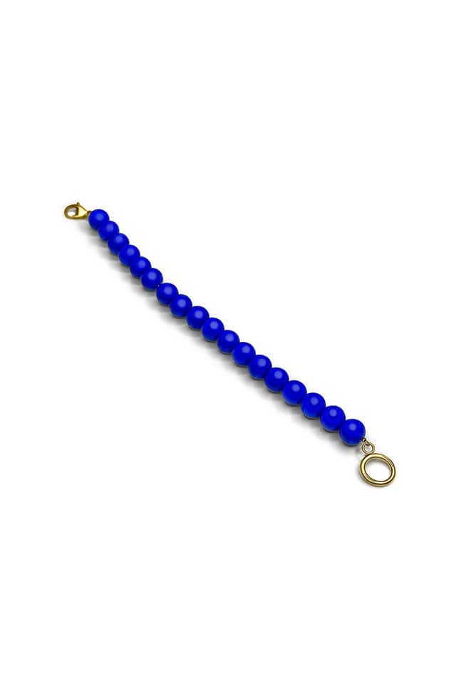 Cobalt blue half chain buildable necklace jewellery