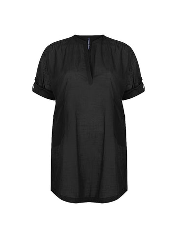 Cotton Over Shirt Black