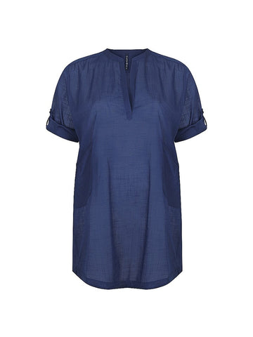 Cotton Over Shirt Navy