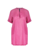 Ghost mannequin pink cotton over shirt