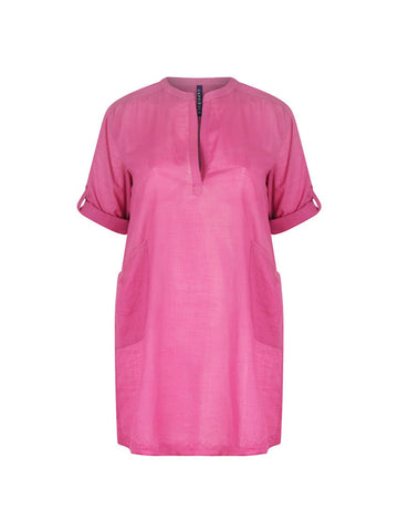 Cotton Over Shirt Pink