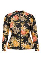 Long sleeve rash vest floral frenchy black Australia