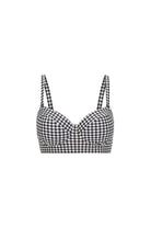 ghost mannequin hounds tooth underwire bikini top